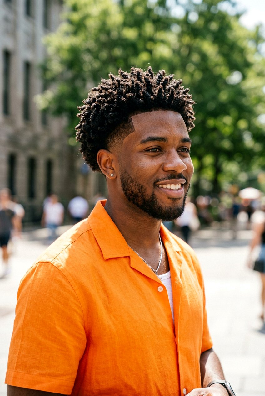 Sponge Twist Afro Burst Fade - 20 afro burst fade haircut men - 20 afro burst fade haircut men