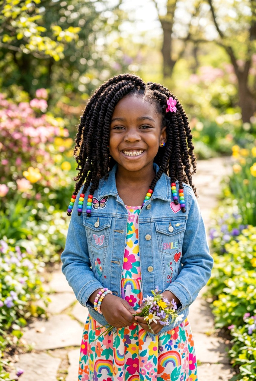 Spring Twist Braids for Little Girls - 20 twist braids for little girls - 20 twist braids for little girls
