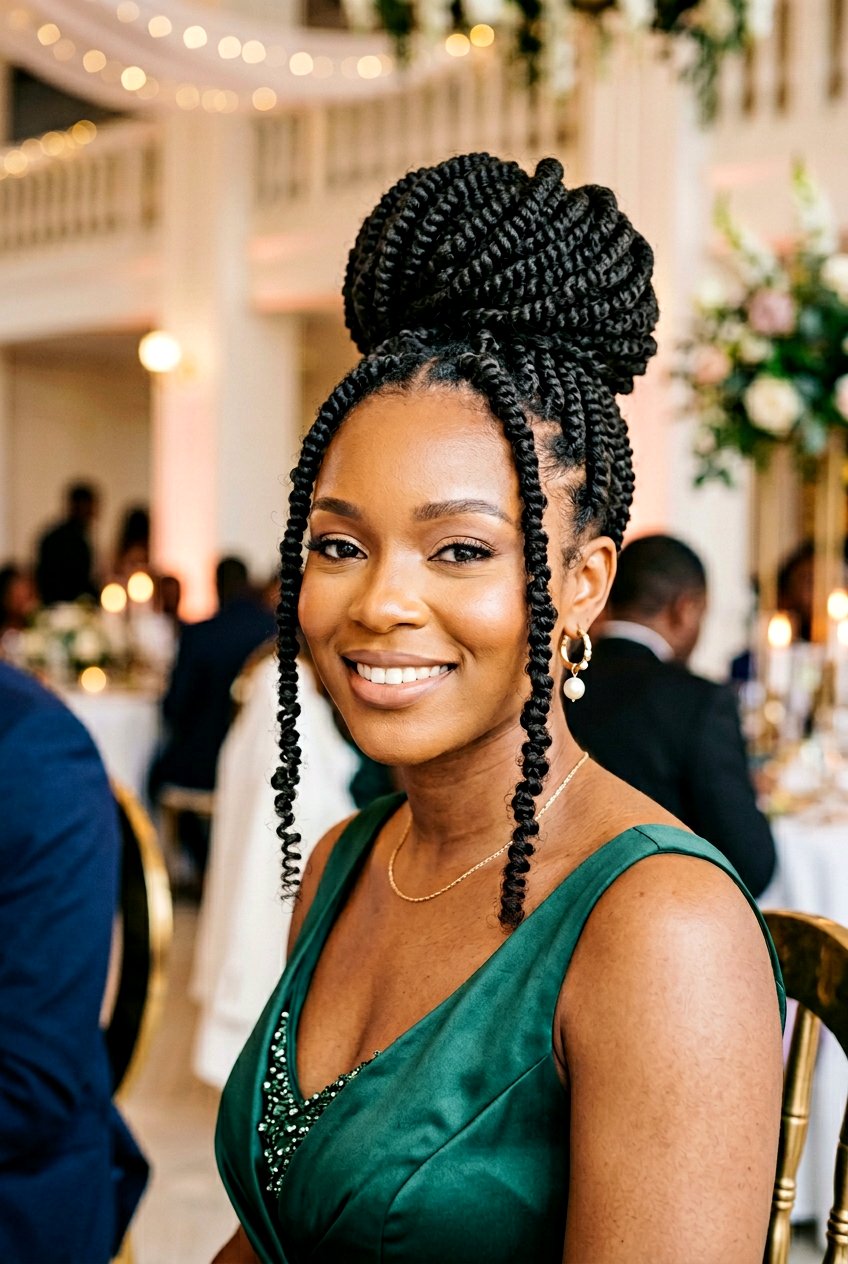 Spring Twist Bun - 20 spring twists shoulder length styles - 20 spring twists shoulder length styles