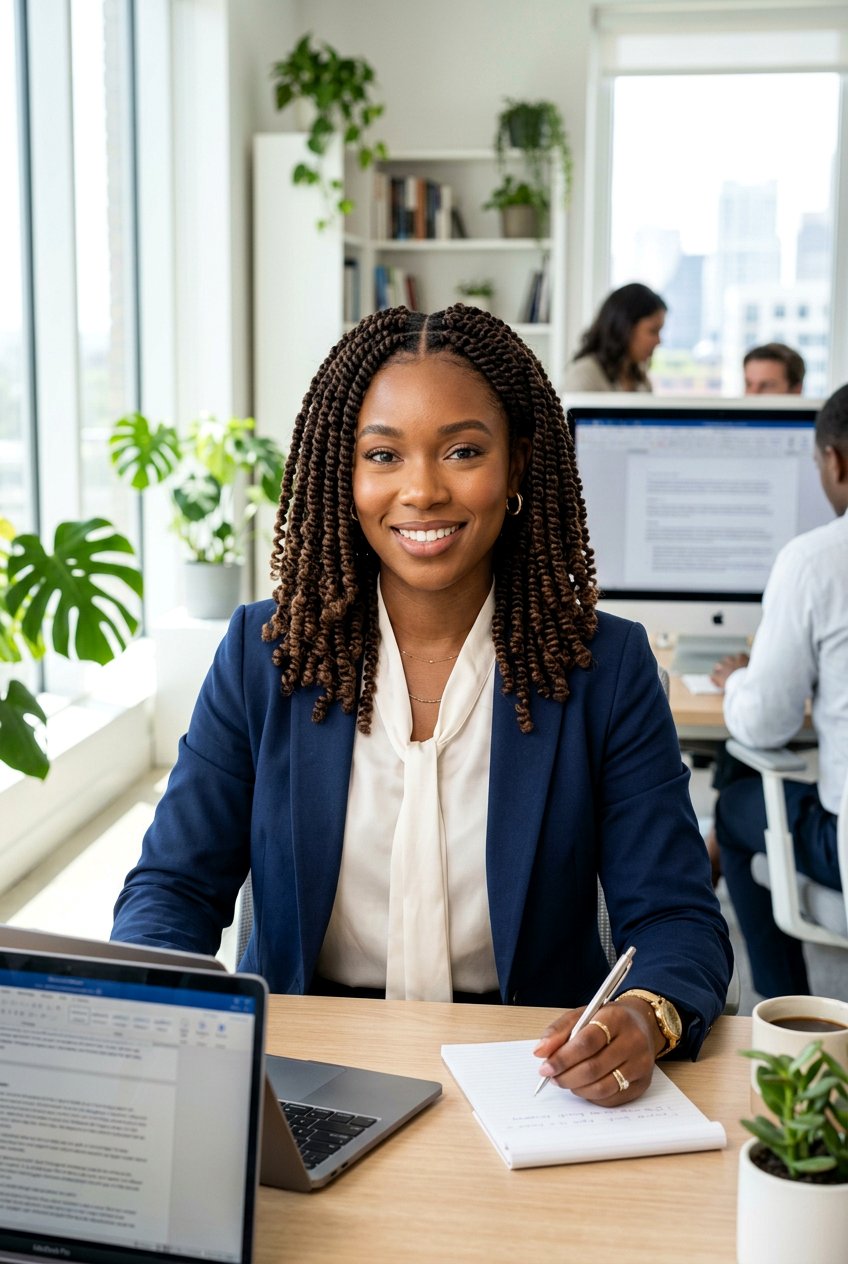 Spring Twist Middle Part - 20 black women spring twist ideas - 20 black women spring twist ideas