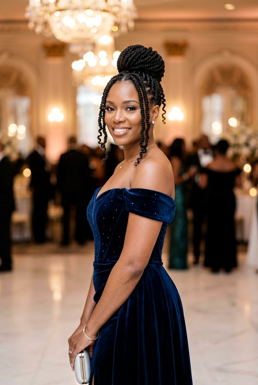 Spring Twist Updo - 20 black women spring twist ideas - 20 black women spring twist ideas