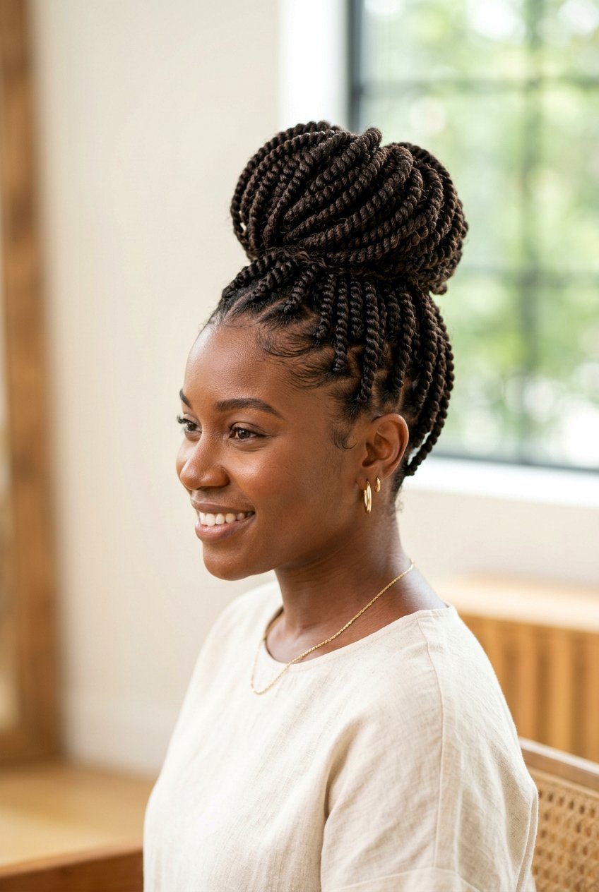 Spring twist updo - 20 spring twist hairstyles - 20 spring twist hairstyles