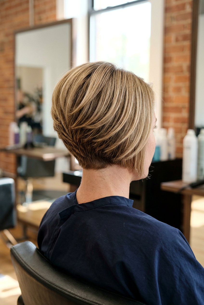 Stacked Bob - 20 short hairstyles for women over 40 - 20 short hairstyles for women over 40