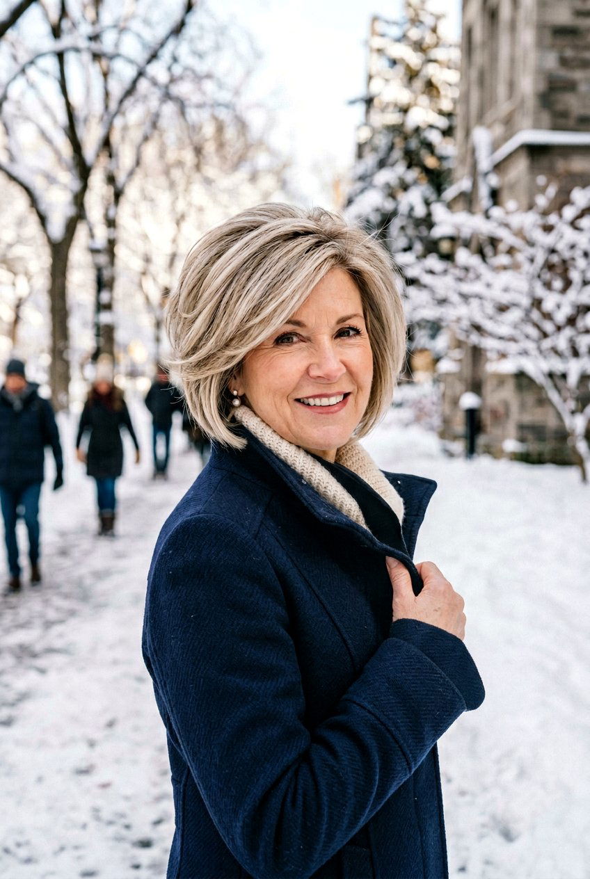 Stacked Bob - 20 bouncy hairstyle for mature women - 20 bouncy hairstyle for mature women