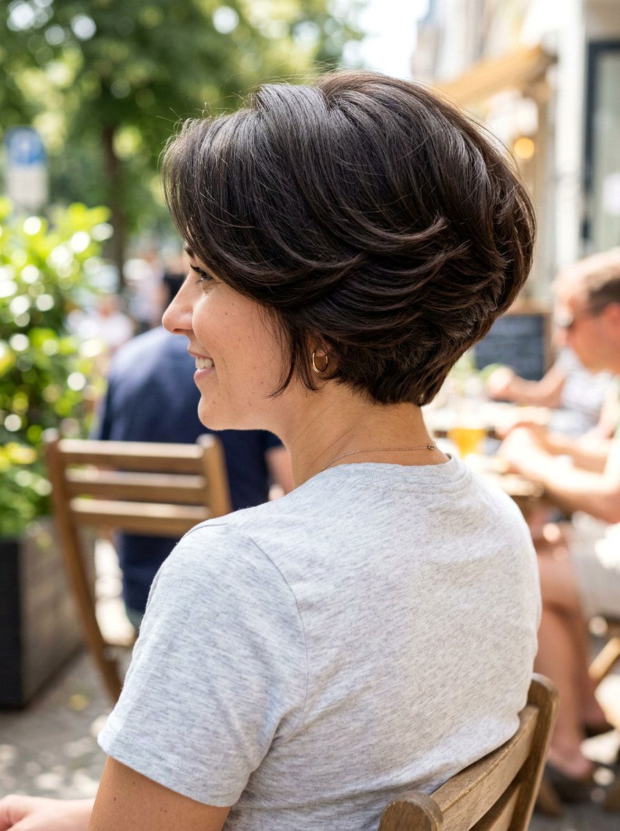 Stacked Bob Haircut - 20 haircut to fix uneven bob line - 20 haircut to fix uneven bob line