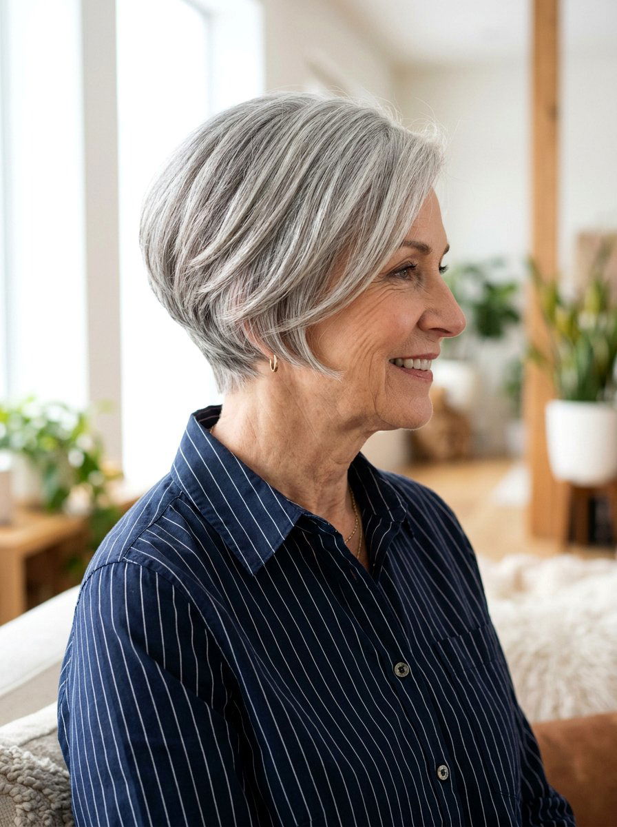 Stacked Bob Haircut - 20 older women office hair ideas - 20 older women office hair ideas
