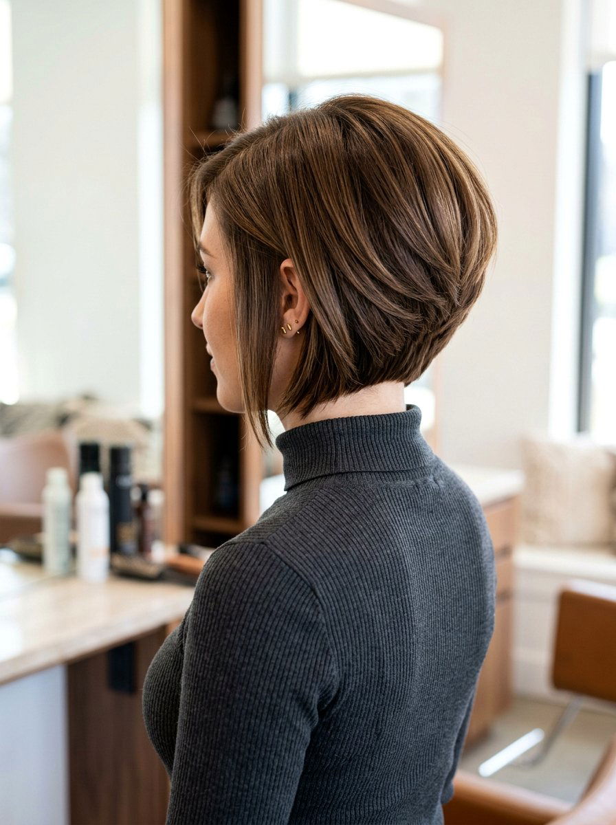 Stacked Bob Haircut - 20 polished bob for older women - 20 polished bob for older women