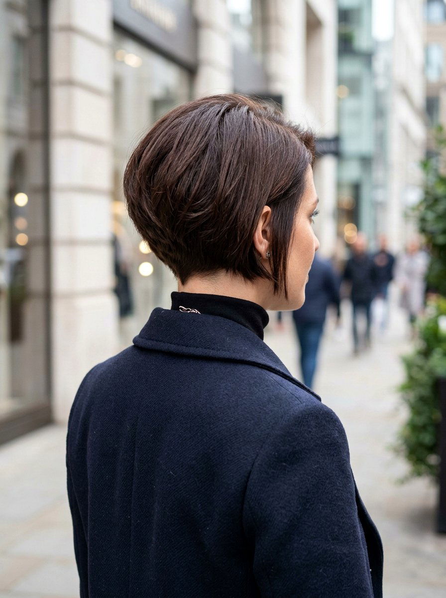 Stacked Bob Haircut - 20 polished haircut for fine thin hair - 20 polished haircut for fine thin hair