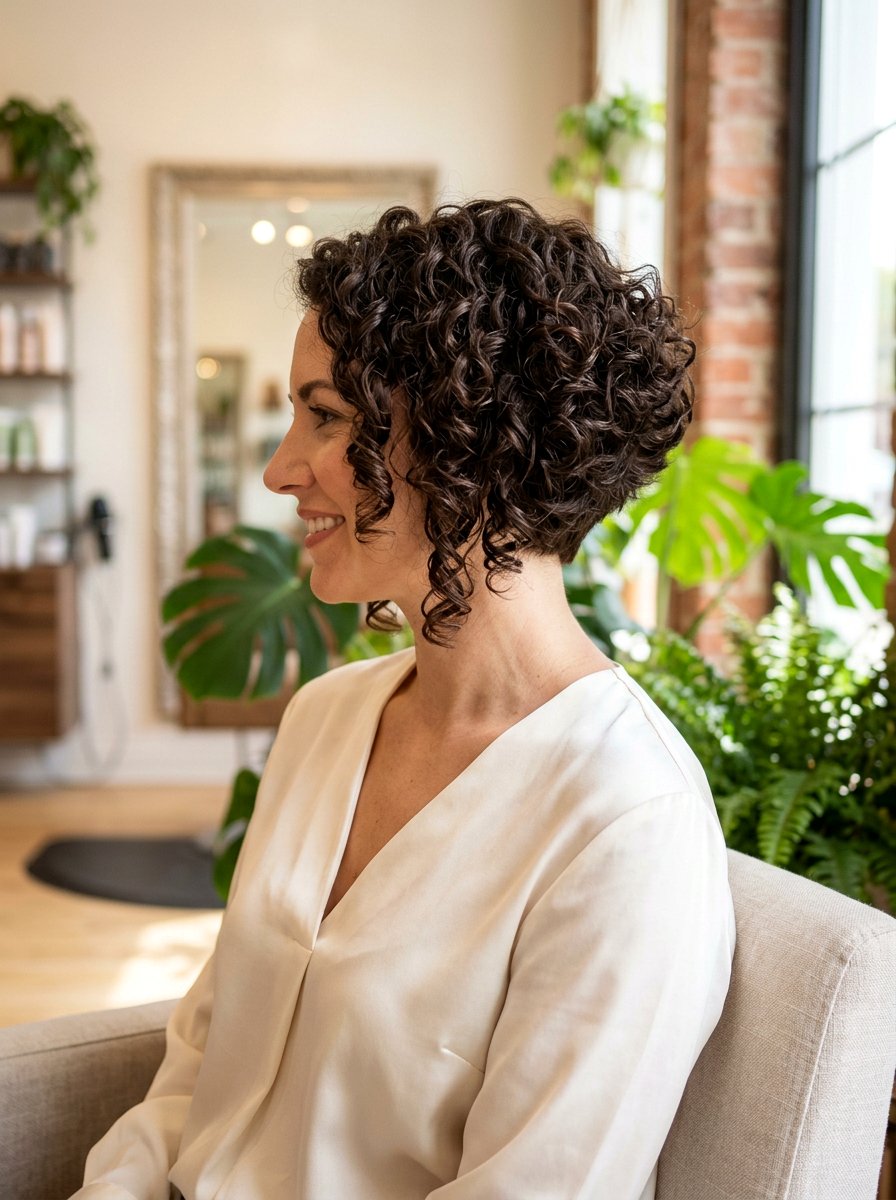 Stacked Bob Haircut For Curly Hair - 20 haircut for dense curly hair - 20 haircut for dense curly hair