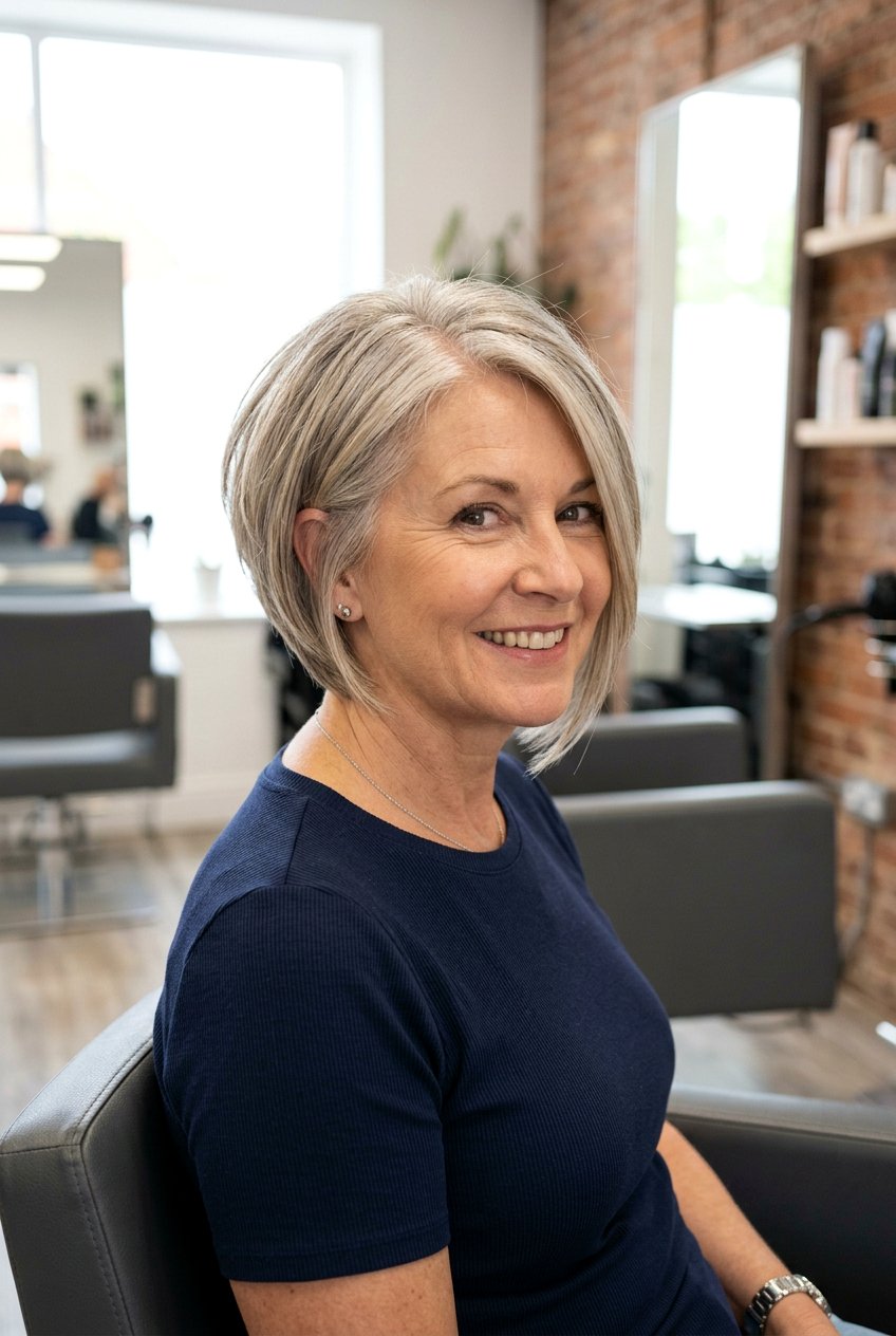 Stacked Bob Haircut For Mature Women - 20 mature women office hairstyle ideas - 20 mature women office hairstyle ideas