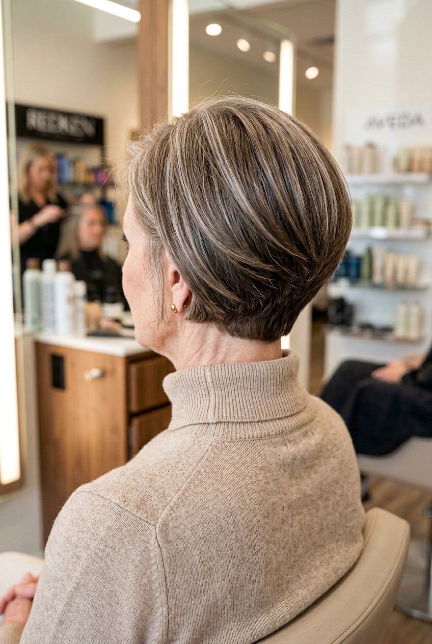 Stacked Bob Haircut - 20 layered haircut for women over 60 with thin hair - 20 layered haircut for women over 60 with thin hair