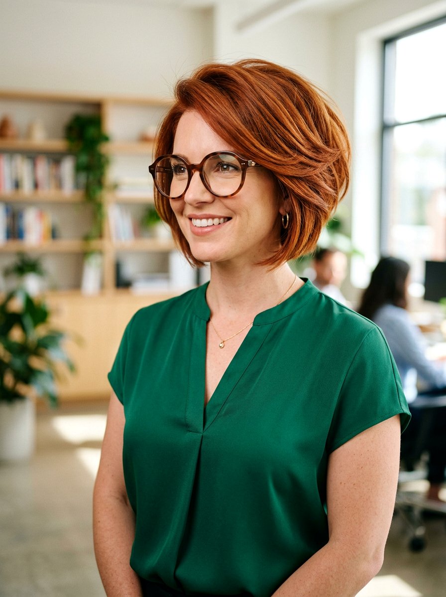 Stacked Bob With Glasses - 20 office bob haircut with glasses - 20 office bob haircut with glasses