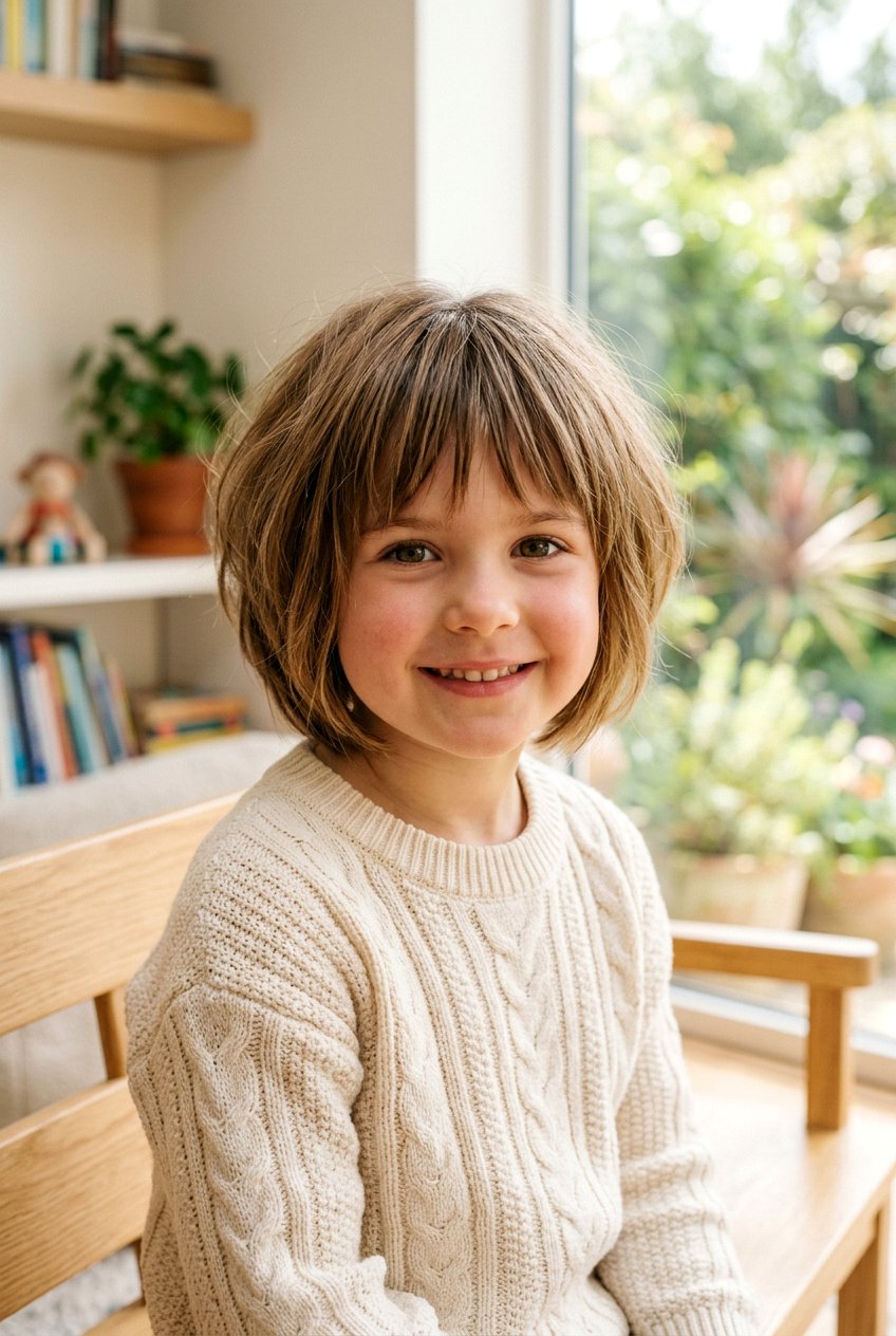 Stacked Bob With Piecey Bangs - 20 little girls bob haircut with bangs - 20 little girls bob haircut with bangs