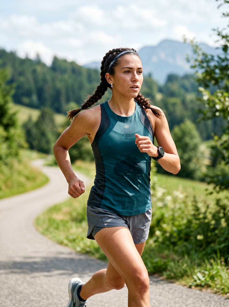 Stacked Braid Pigtails for Running - 20 running hairstyle with braided pigtails - 20 running hairstyle with braided pigtails