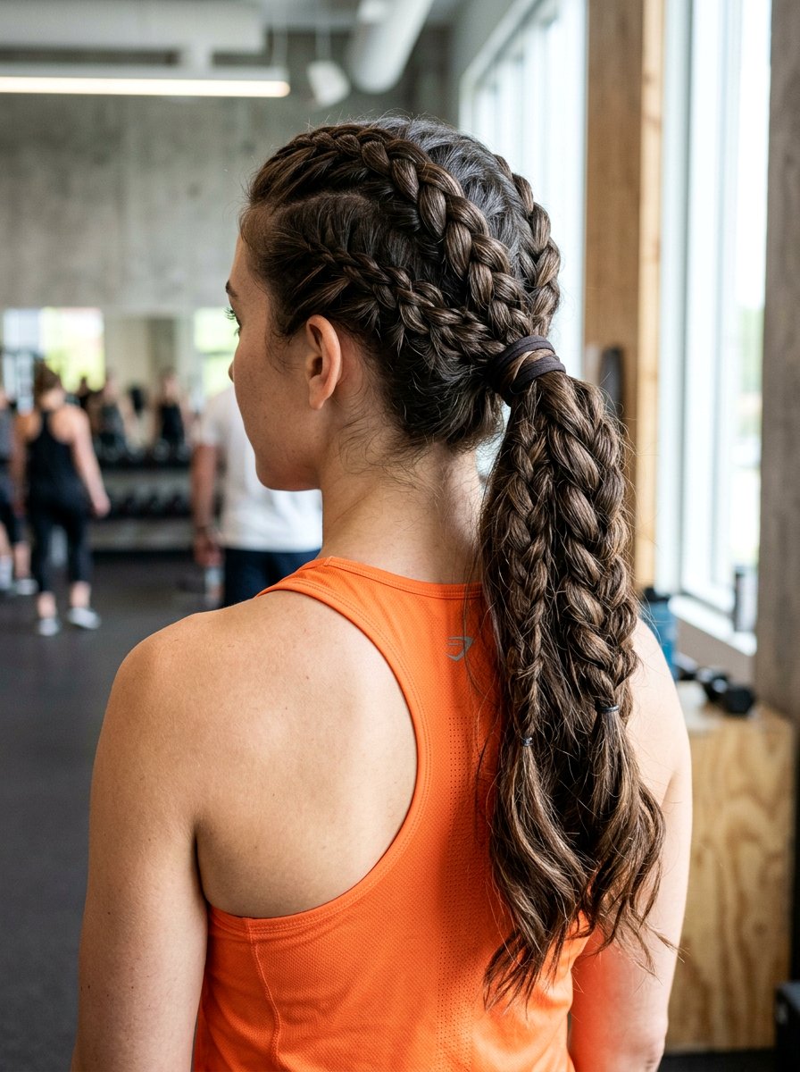 Stacked Braided Ponytail - 20 soccer hairstyle with braided ponytail - 20 soccer hairstyle with braided ponytail