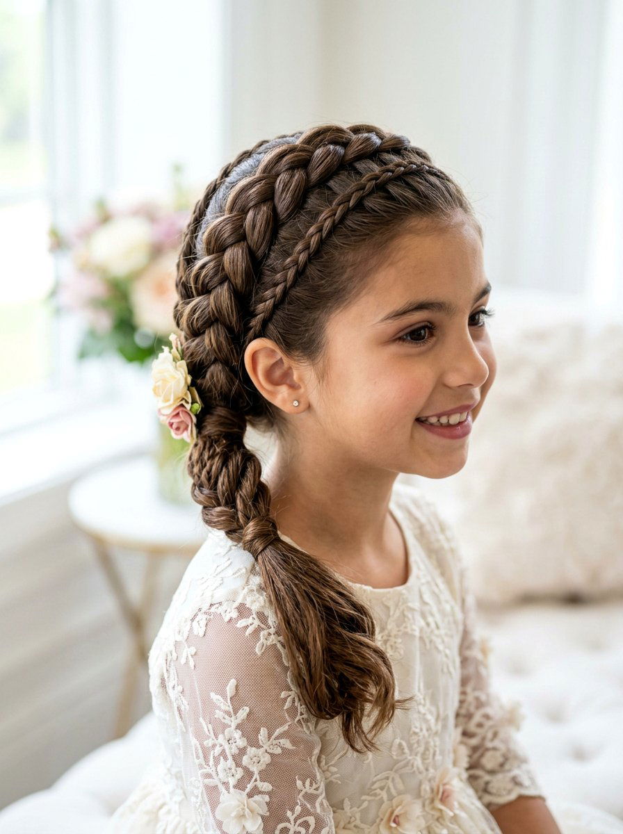 Stacked Braids - 20 cute braided hairstyle ideas for girls - 20 cute braided hairstyle ideas for girls