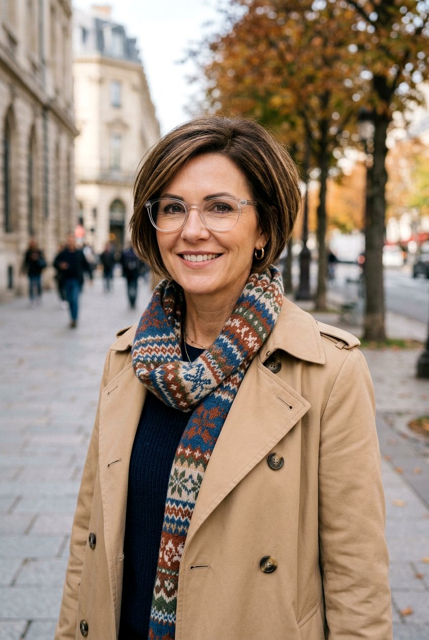 Stacked Chin Length Bob With Glasses - 20 chin length bob for women with glasses - 20 chin length bob for women with glasses