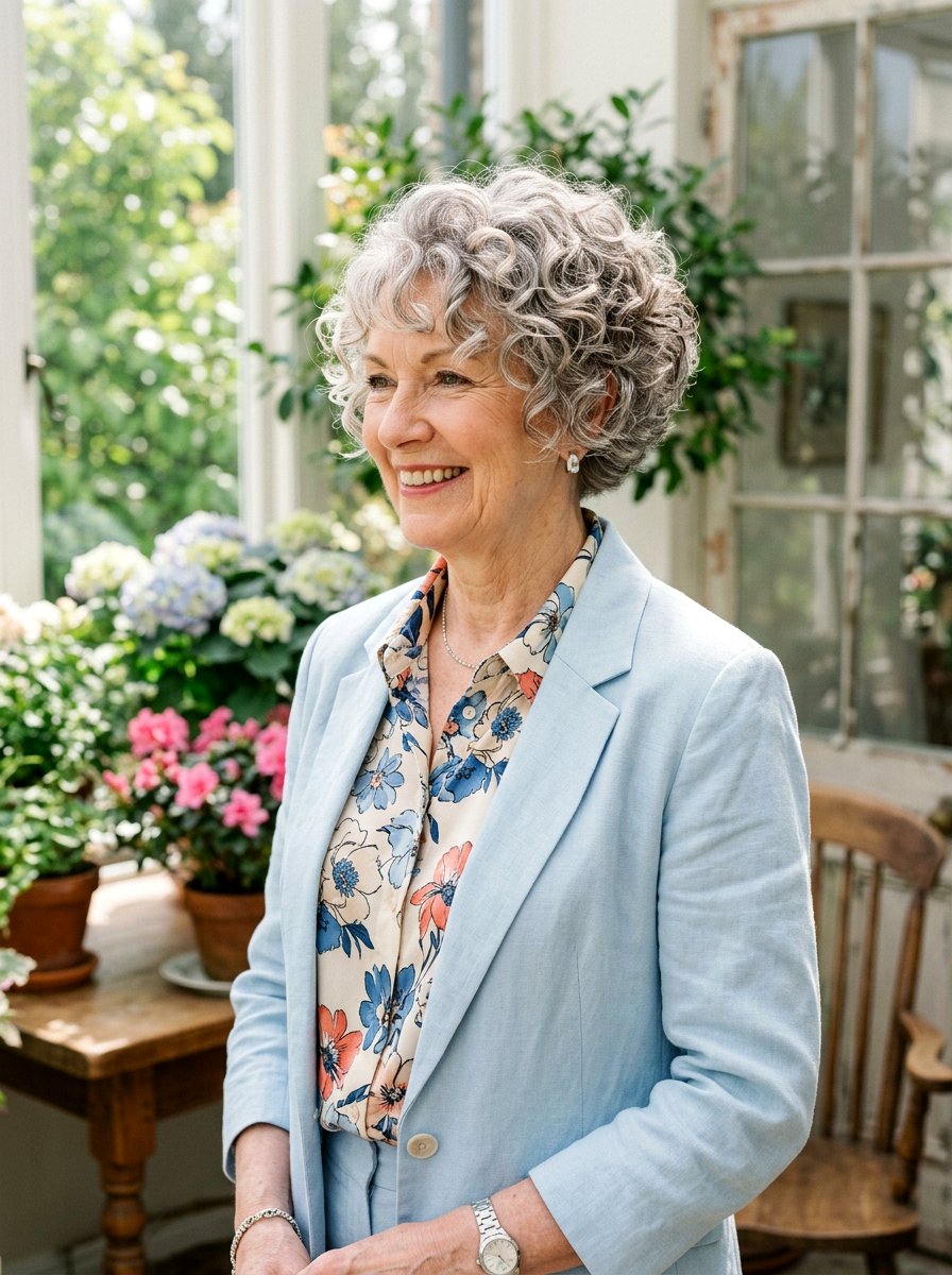 Stacked Curly Bixie Haircut - 20 curly bixie haircut for older women - 20 curly bixie haircut for older women