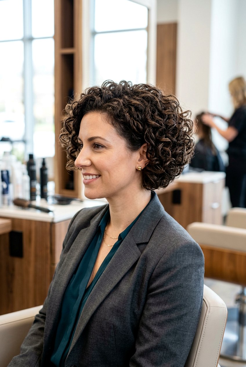 Stacked Curly Bob - 20 short curly hairstyles - 20 short curly hairstyles