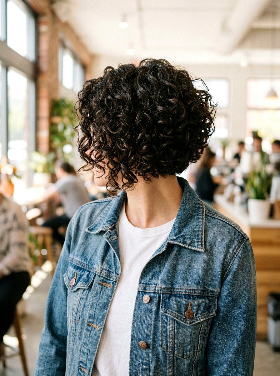 Stacked Curly Bob - 20 curly bob haircut for mature fine hair - 20 curly bob haircut for mature fine hair