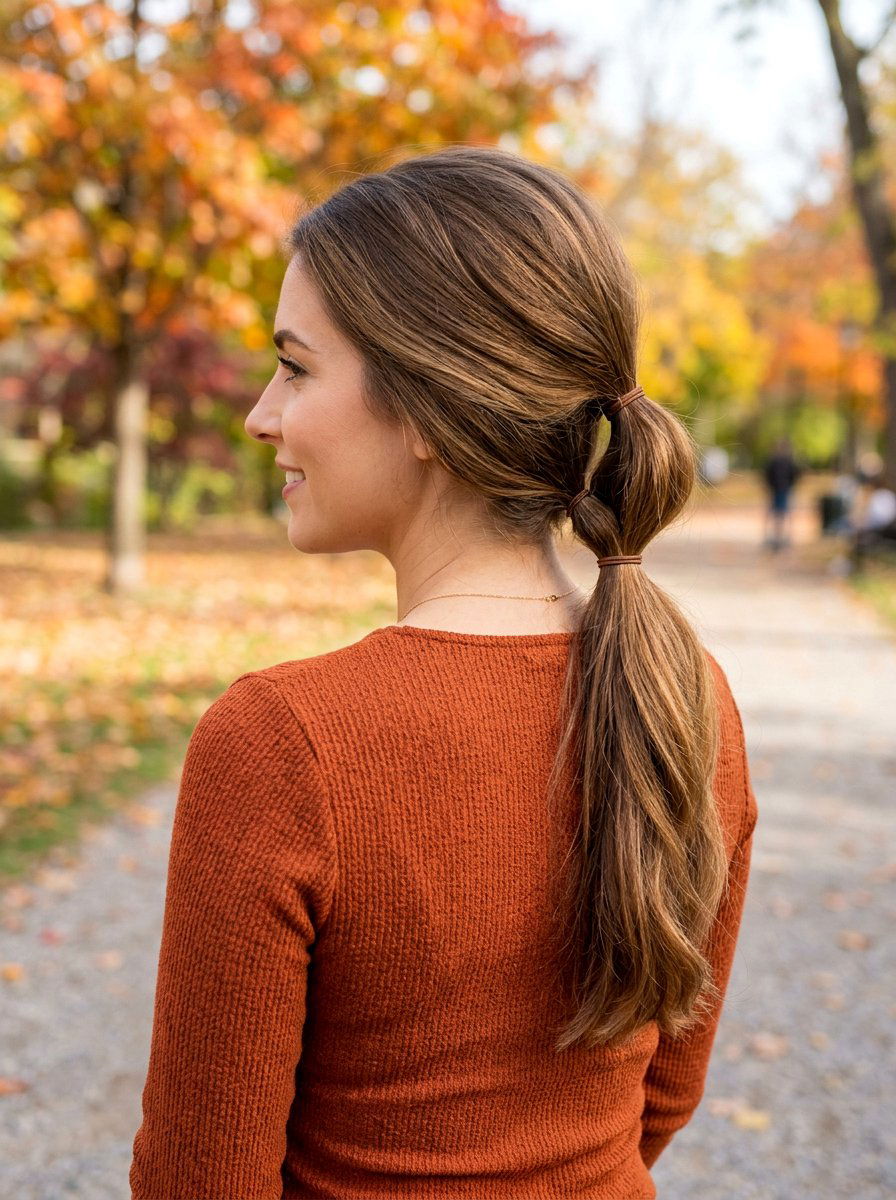 Stacked Double Low Ponytail - 20 classy low ponytail hairstyle ideas - 20 classy low ponytail hairstyle ideas