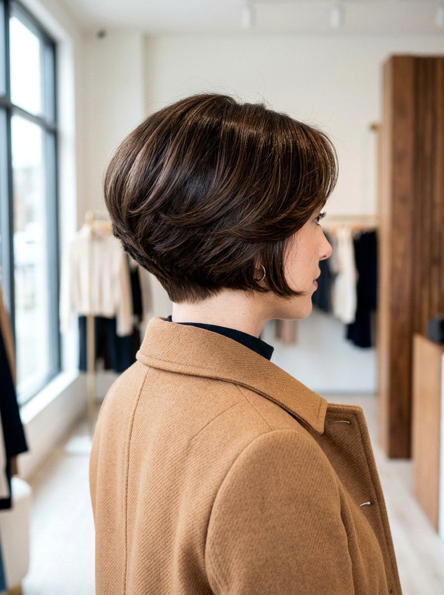 Stacked Glossy Blowout Bob - 20 glossy blowout bob for mature women - 20 glossy blowout bob for mature women