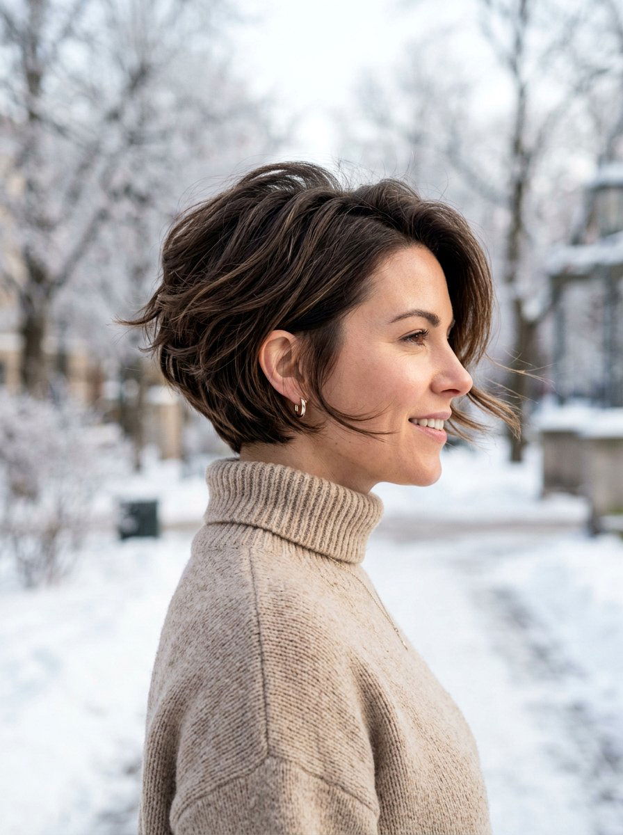 Stacked Layered Bixie With Movement - 20 layered bixie with movement - 20 layered bixie with movement