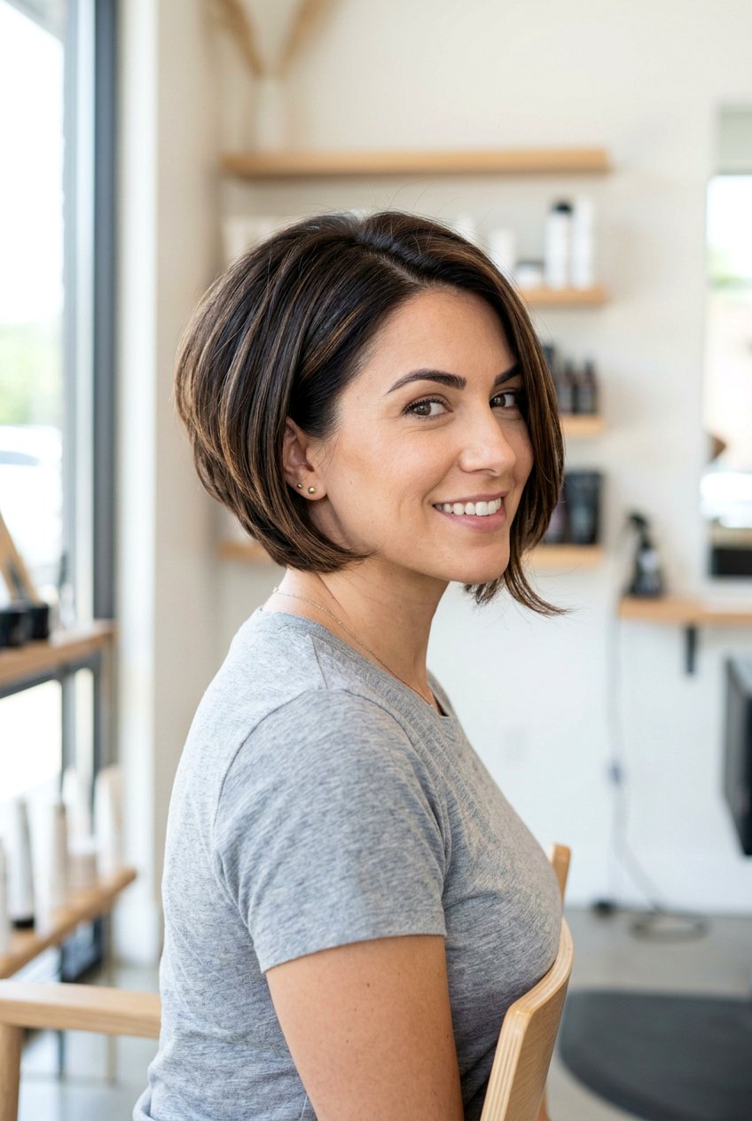 Stacked Layered Bob - 20 soccer mom bob with layers - 20 soccer mom bob with layers