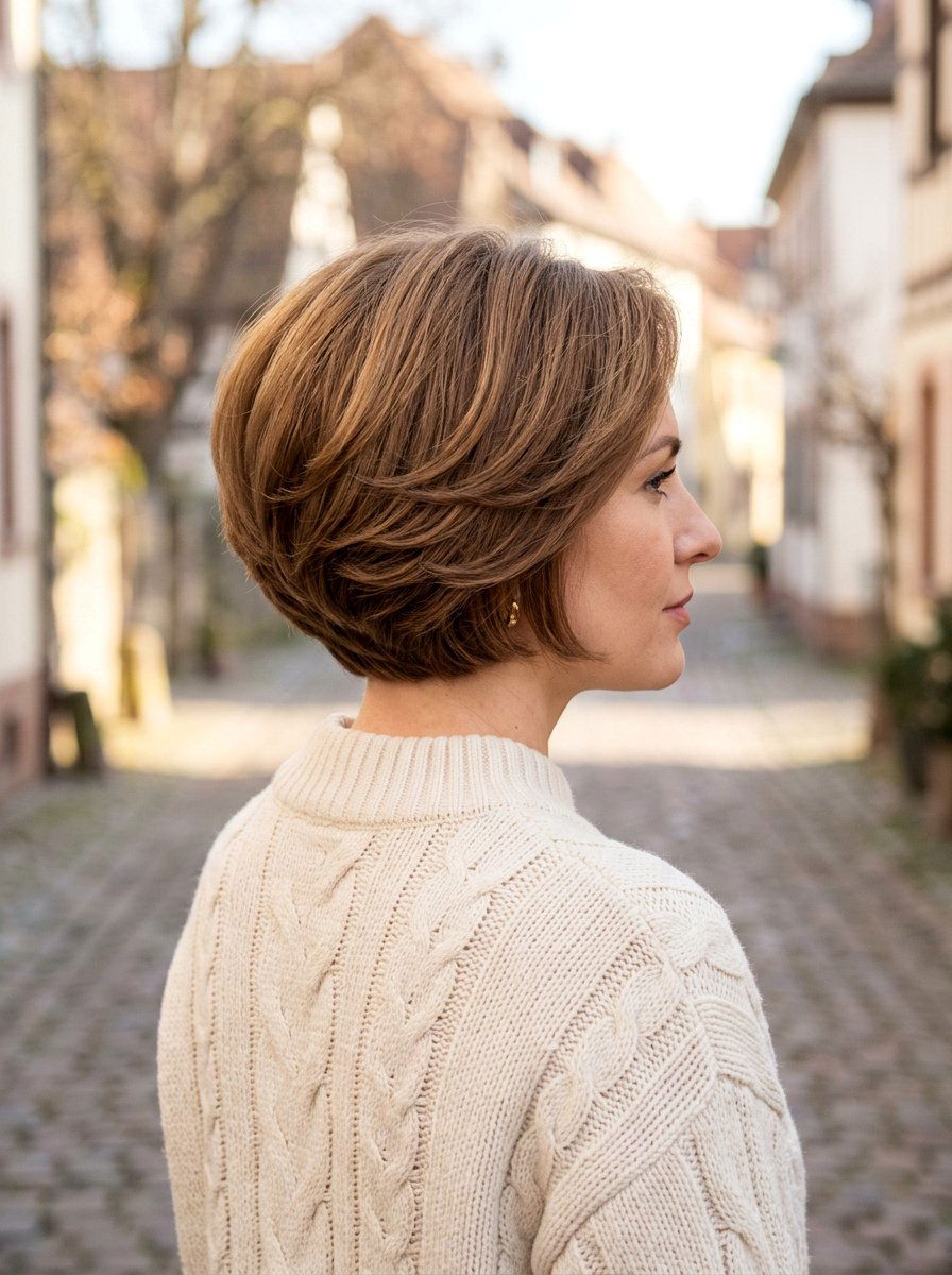 Stacked Layered Bob With Volume At Crown - 20 layered bob with volume at crown - 20 layered bob with volume at crown