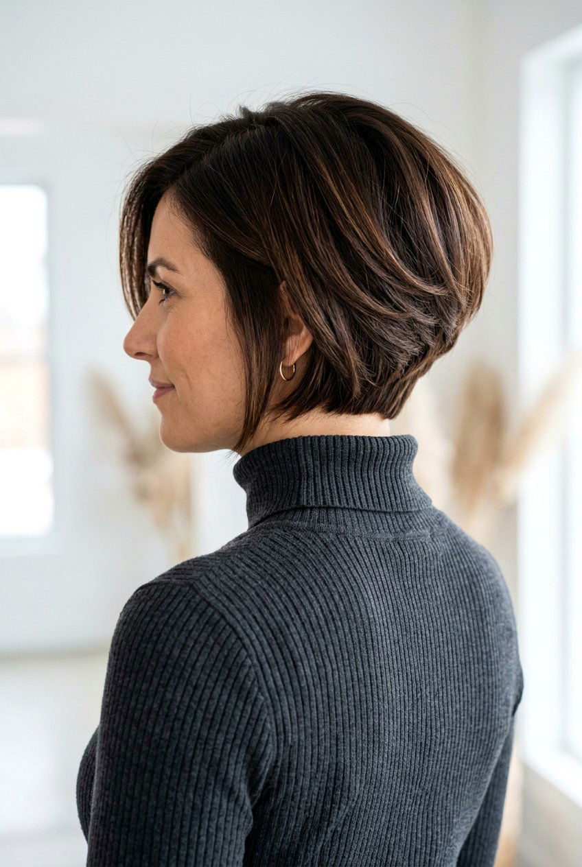 Stacked Layered Lob Haircut - 20 mom lob haircut with layers - 20 mom lob haircut with layers