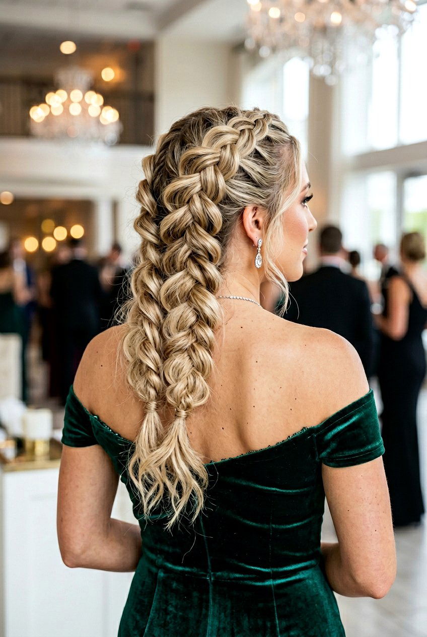Stacked Messy Dutch Braid - 20 messy dutch braid hairstyle - 20 messy dutch braid hairstyle