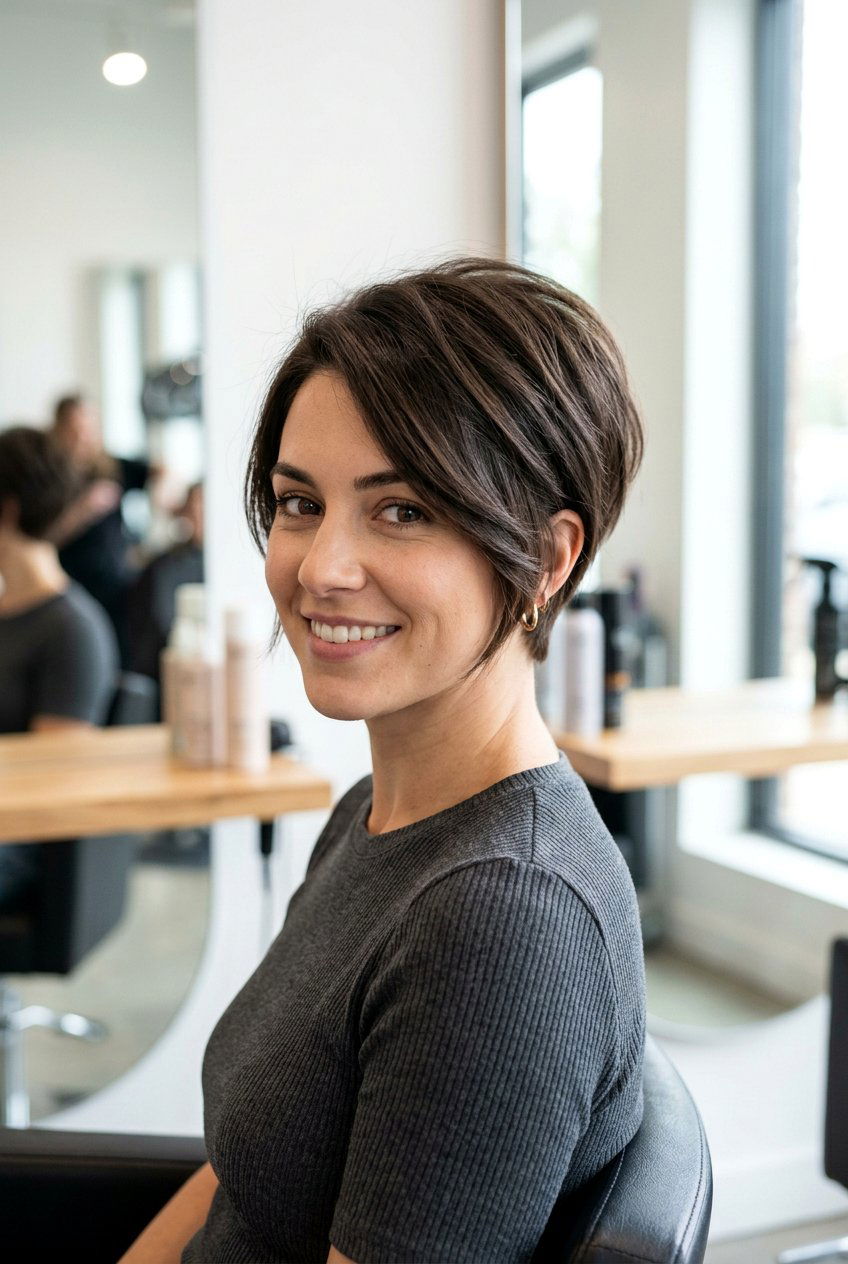 Stacked Pixie Bob for Thinning Crown - 20 haircuts for thinning crown - 20 haircuts for thinning crown