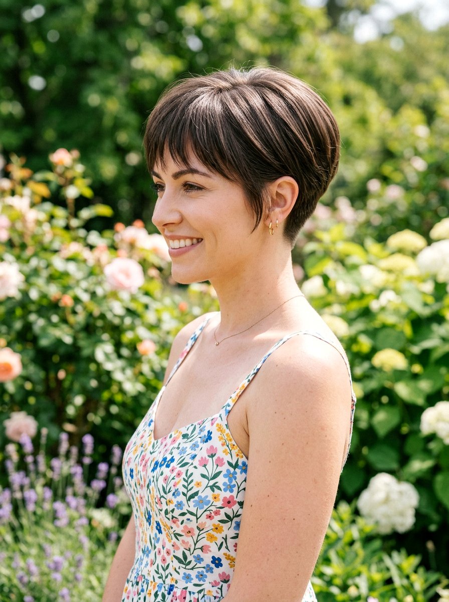 Stacked Pixie Haircut - 20 polished pixie for fine hair women - 20 polished pixie for fine hair women