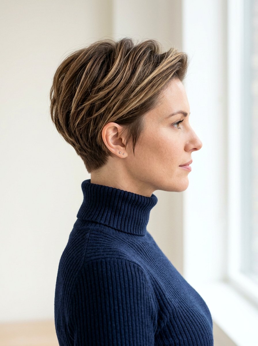 Stacked Pixie With Volume At Crown - 20 pixie cut with volume at crown - 20 pixie cut with volume at crown