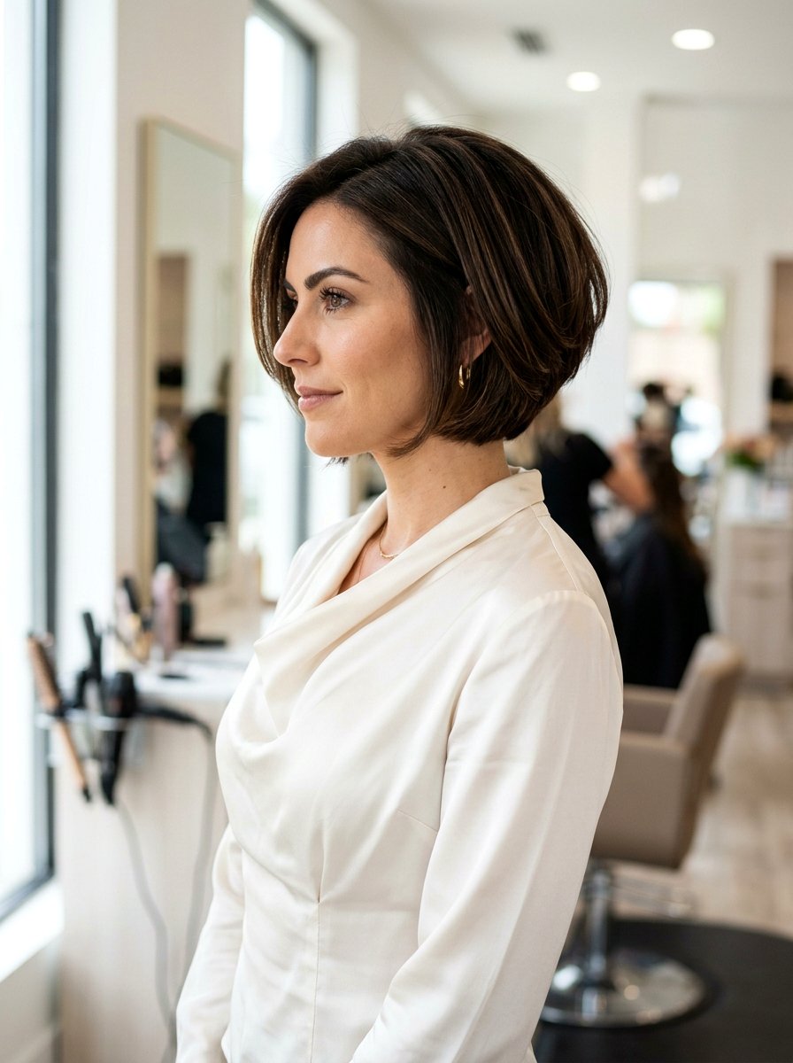 Stacked Rounded Bob - 20 rounded bob for thin hair women - 20 rounded bob for thin hair women