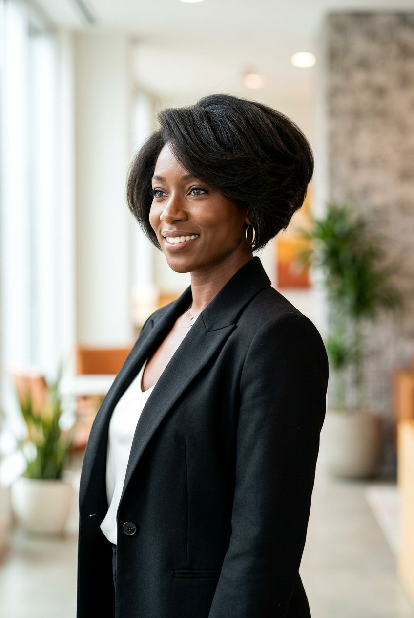 Stacked Short Bob - 20 black women short bob haircut ideas - 20 black women short bob haircut ideas