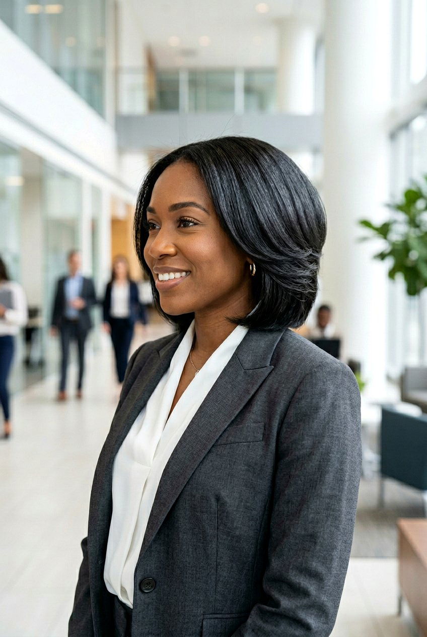 Stacked Silk Press Bob - 20 black women silk press bob ideas - 20 black women silk press bob ideas