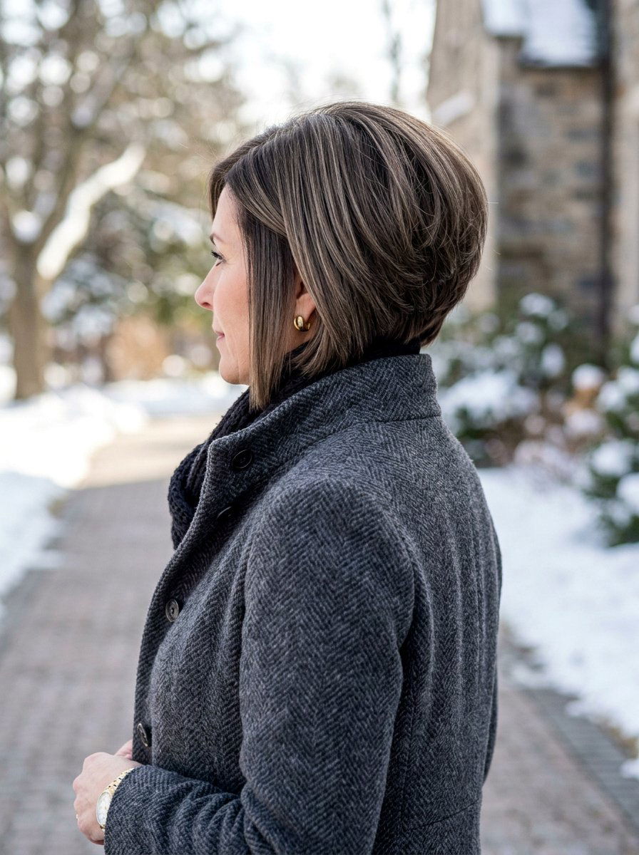 Stacked Straight Bob - 20 straight bob haircut for mature women - 20 straight bob haircut for mature women