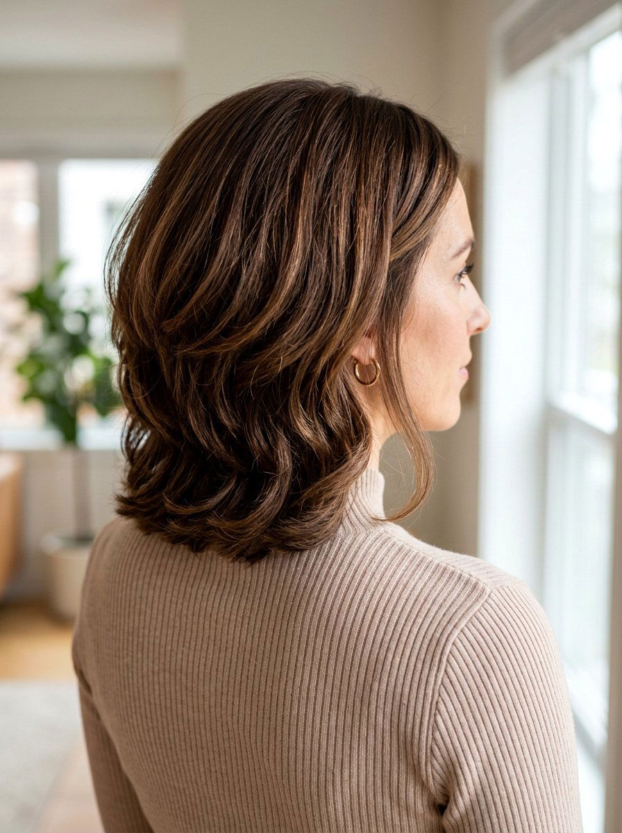 Stacked Winter Lob - 20 winter lob haircut ideas - 20 winter lob haircut ideas