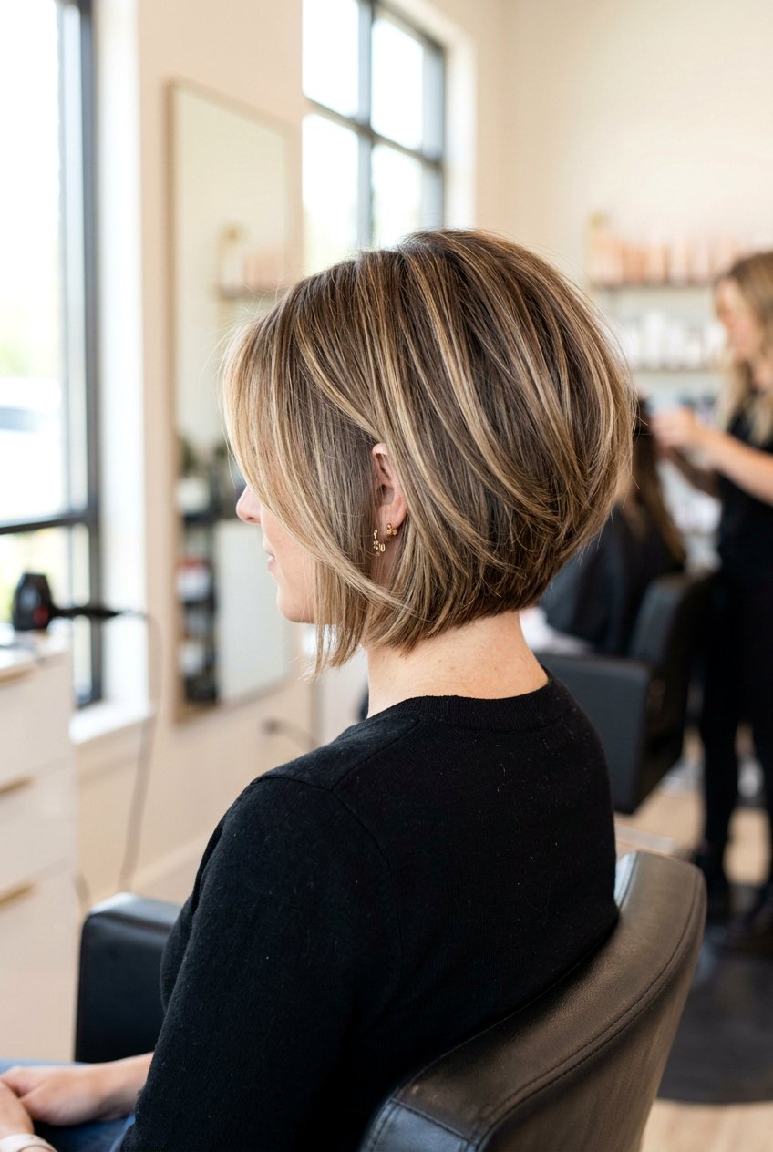 Stacked bob with highlights - 20 stacked bob haircut - 20 stacked bob haircut