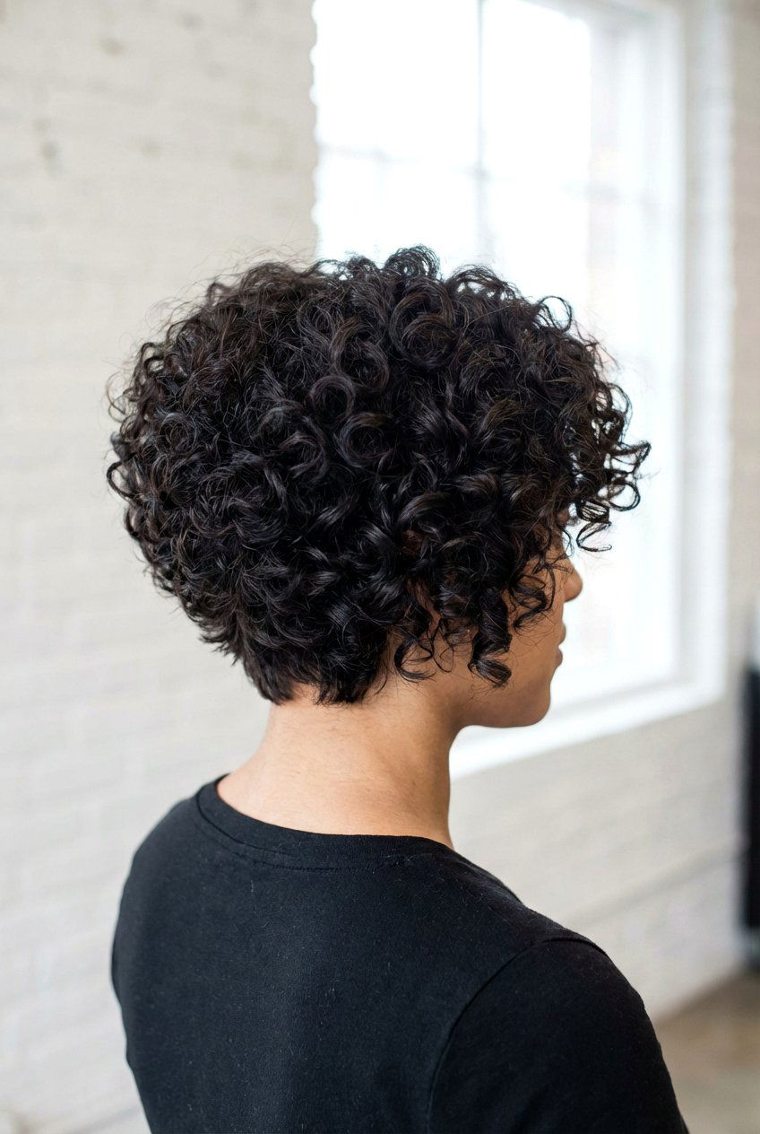 Stacked curly bob - 20 curly bob hairstyles - 20 curly bob hairstyles