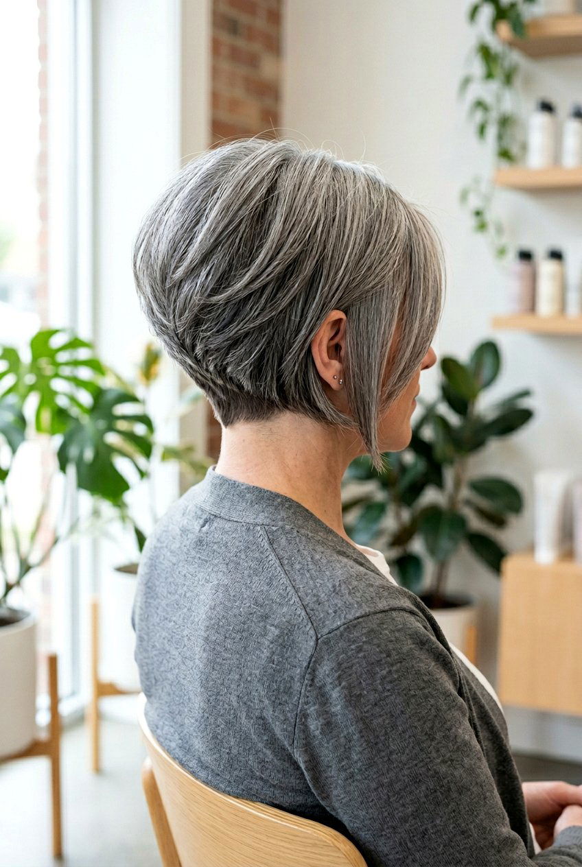 Stacked gray bixie haircut - 20 modern gray bixie haircut - 20 modern gray bixie haircut