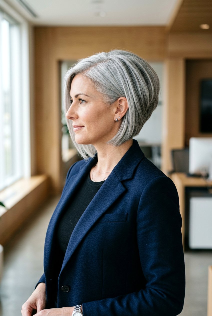 20 Gorgeous Gray Transition Bob Hairstyle Ideas For A Chic Look