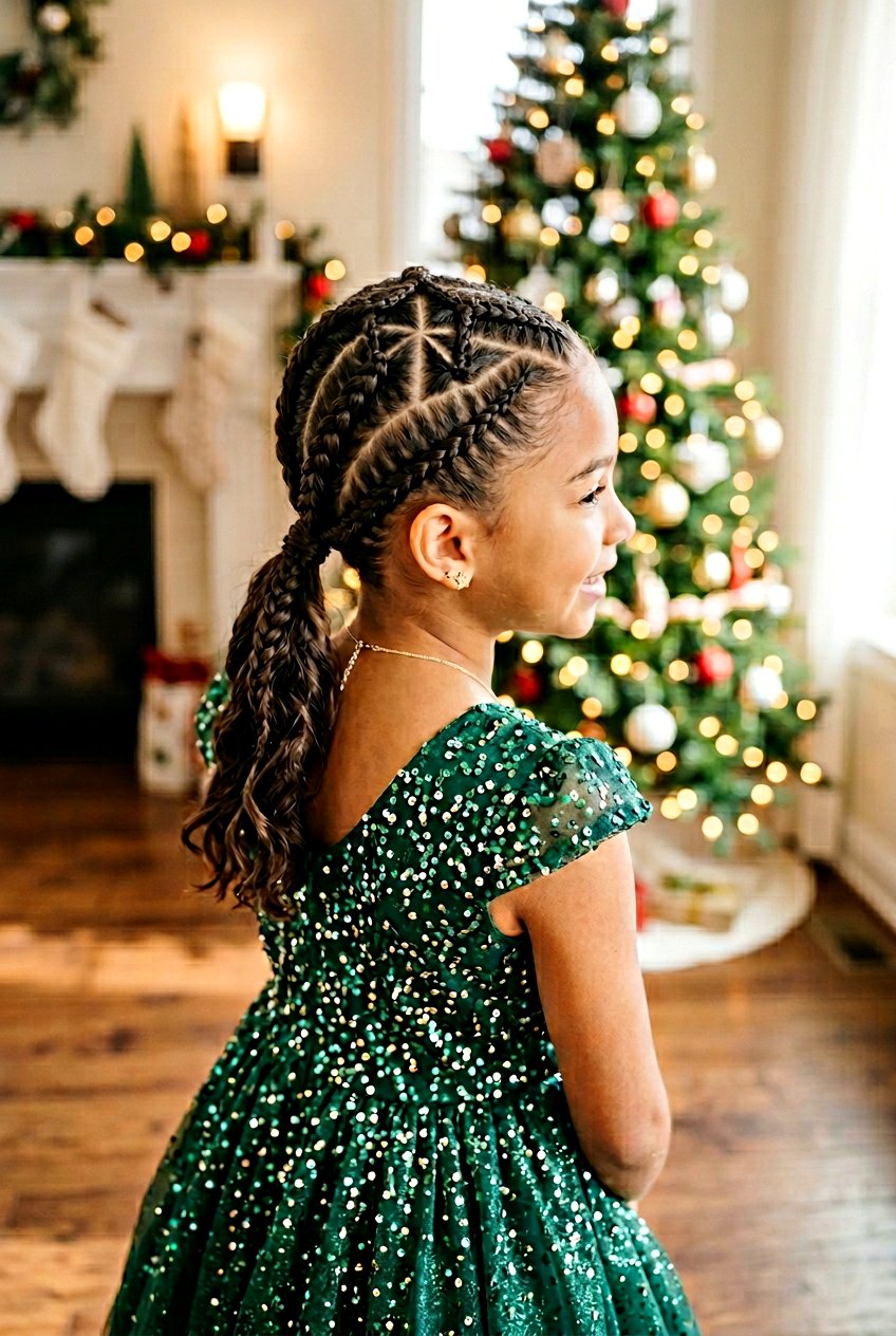 Star Braid Pattern - 20 holiday braid styles for girls - 20 holiday braid styles for girls
