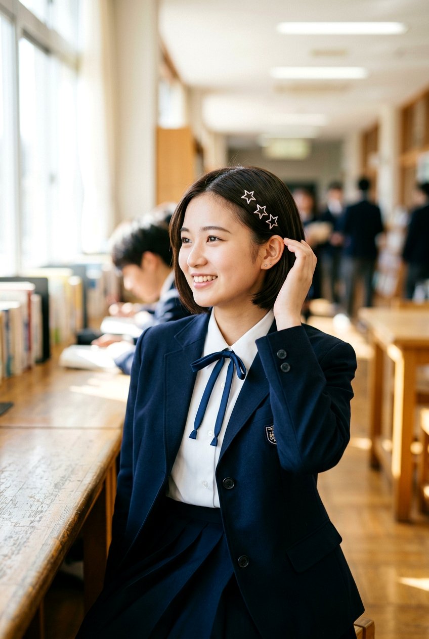 Star Pin Bob - 20 school hairstyle for short bob hair - 20 school hairstyle for short bob hair