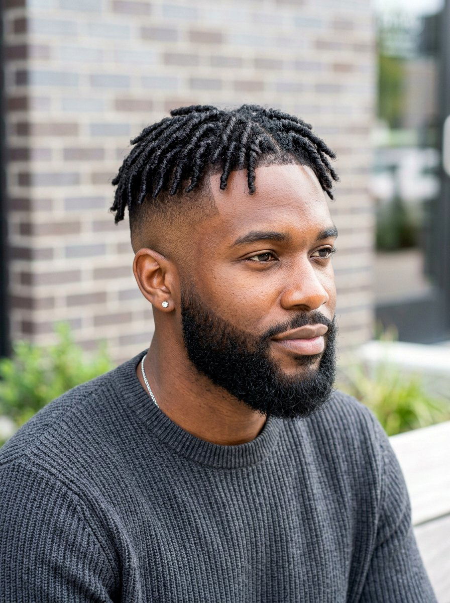 Starter Locs With High Fade - 20 starter locs with fade - 20 starter locs with fade