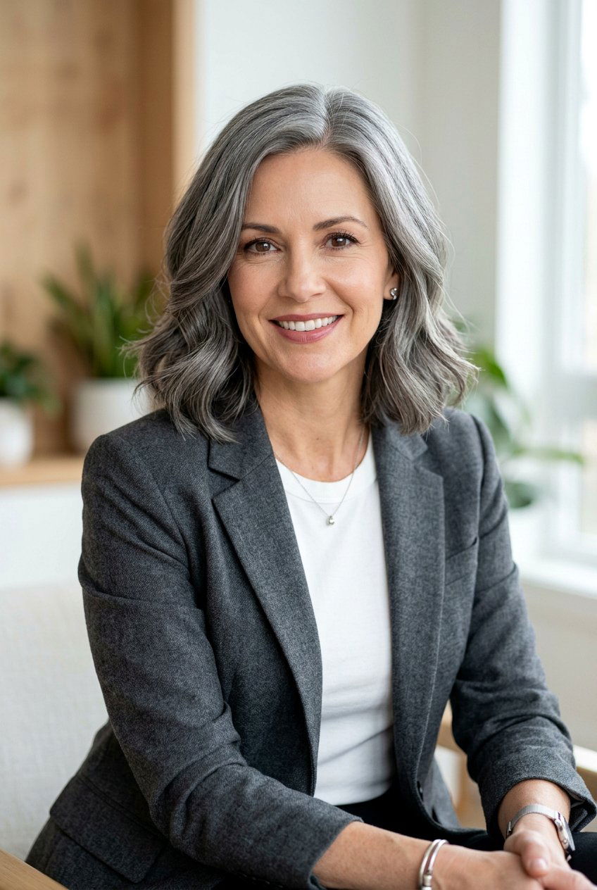 Steel Gray Hair Look - 20 elegant gray hair color ideas - 20 elegant gray hair color ideas