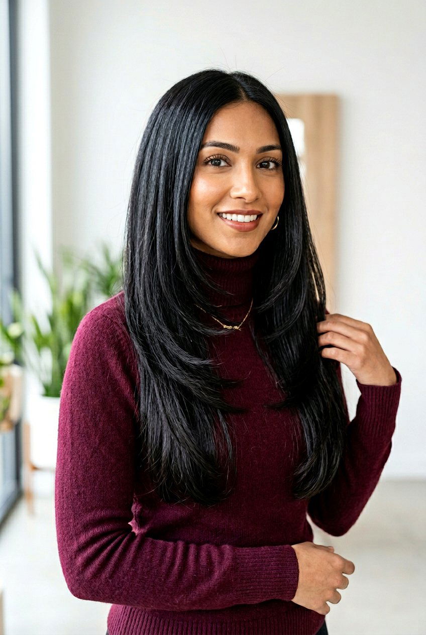 Step Cut Long Layers - 20 long layers for oval face women - 20 long layers for oval face women