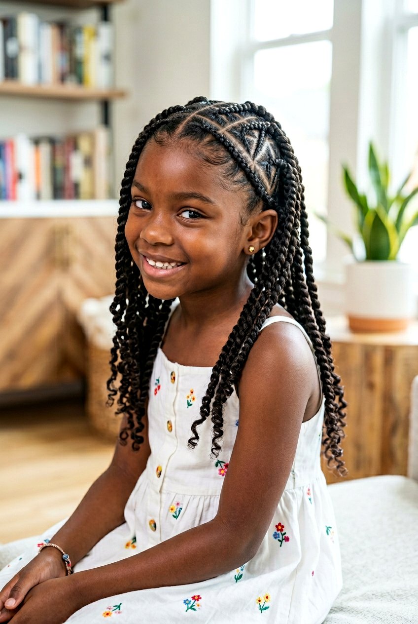 Stitch Braid Twist for Little Girls - 20 twist braids for little girls - 20 twist braids for little girls