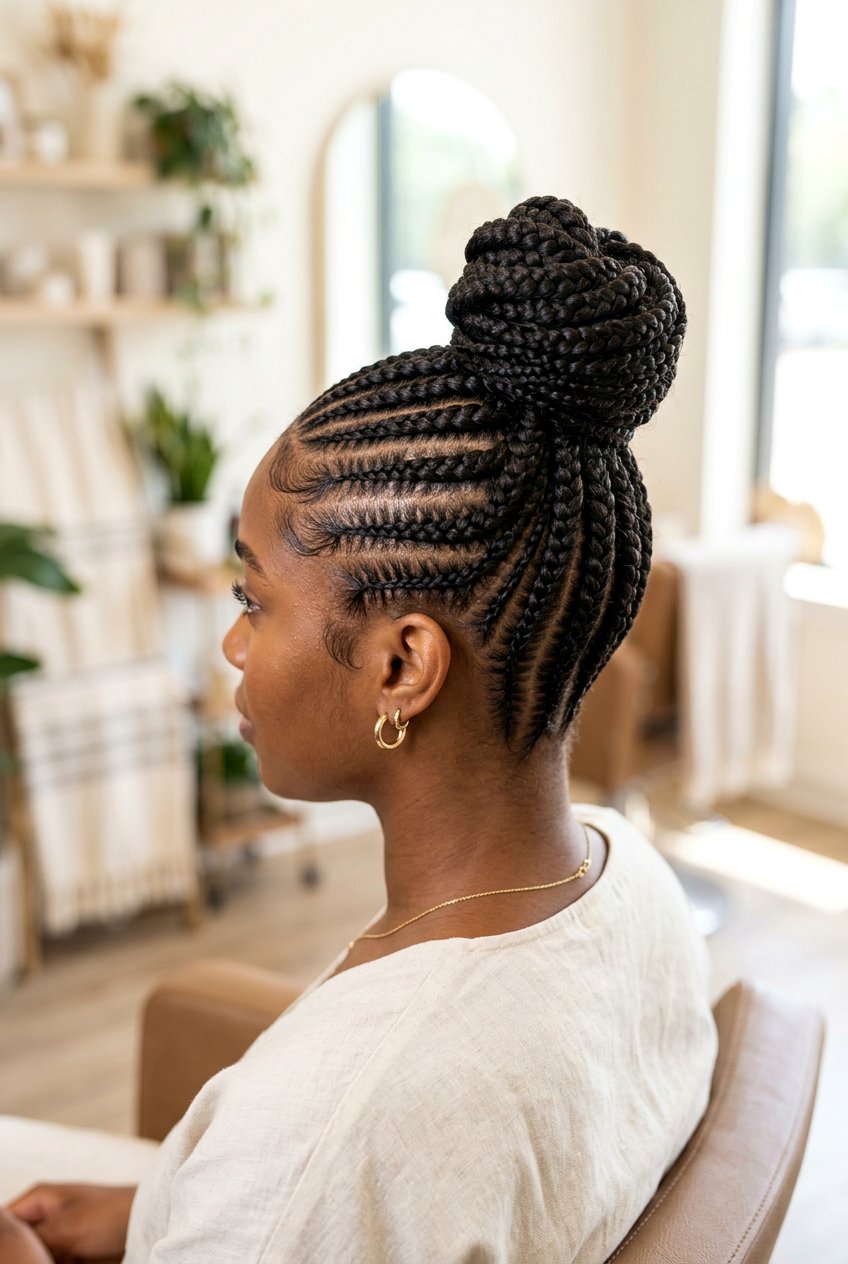 Stitch Braided Bun - 20 braided bun hairstyles - 20 braided bun hairstyles